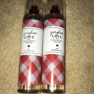 Set of 2 gingham love fine fragrance mists